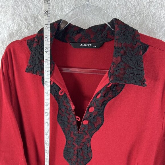 eShakti 14 Dress Artfully Floral Embroidered Ruched I Love Lucy Audrey Hepburn - Picture 8 of 16